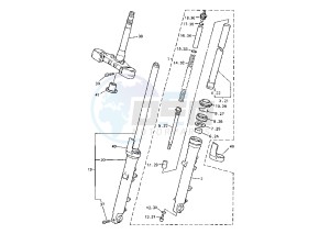 XJR 1300 drawing FRONT FORK