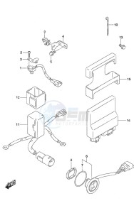 DF 90A drawing PTT Switch/Engine Control Unit