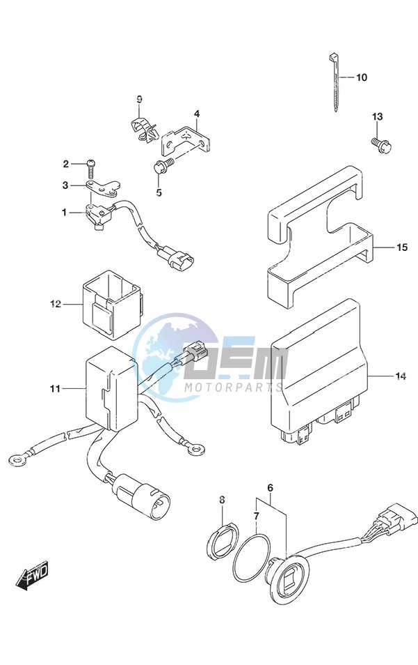 PTT Switch/Engine Control Unit