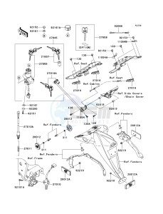 ZR 1000 B [Z1000] (7F-8F) 0B8F drawing IGNITION SWITCH_LOCKS_REFLECTORS