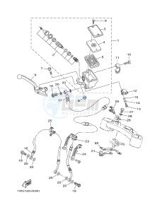 MT07 700 (1WS6 1WS8) drawing FRONT MASTER CYLINDER