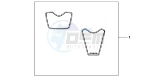 CBR1000RR9 Australia - (U / PSW) drawing KIT WHEEL STICKER