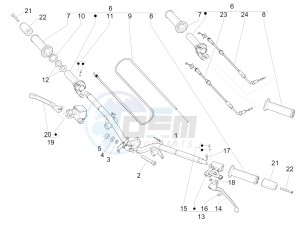 Liberty 125 4t Delivery e3 Single drawing Handlebars - Master cilinder