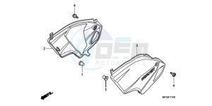 CB600FA France - (F / CMF) drawing SIDE COVER