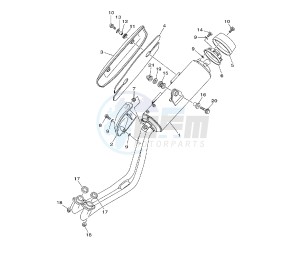 XP T-MAX 500 drawing EXHAUST EU  ZA