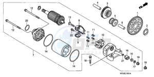 CRF230F9 Europe Direct - (ED / CMF) drawing STARTING MOTOR (CRF230F8/9)