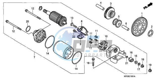 STARTING MOTOR (CRF230F8/9)