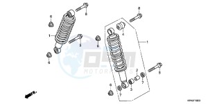 CBR650FAG CBR650F 6ED - (6ED) drawing FRONT CUSHION