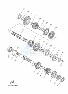 YZF125-A YZF-R125 (BGV2) drawing TRANSMISSION