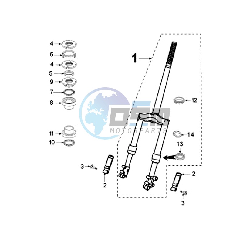 FRONT FORK / STEERINGHEAD