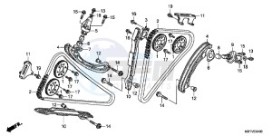 XL1000VB drawing CAM CHAIN/TENSIONER