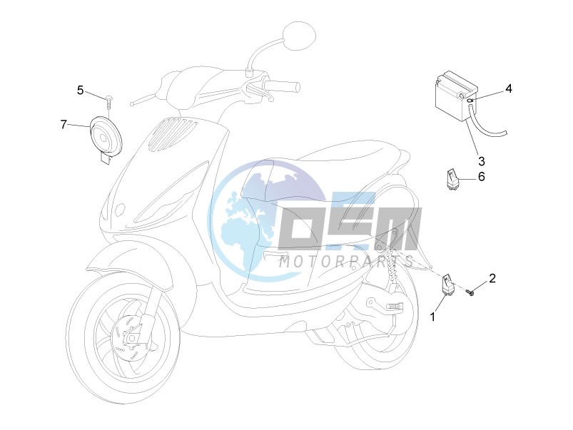 Remote control switches - Battery - Horn