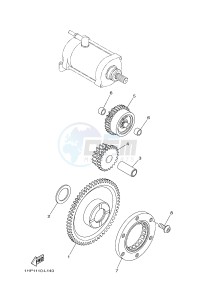 YFM700FWAD YFM700PE GRIZZLY 700 EPS (2BG3 2BG4) drawing STARTER CLUTCH