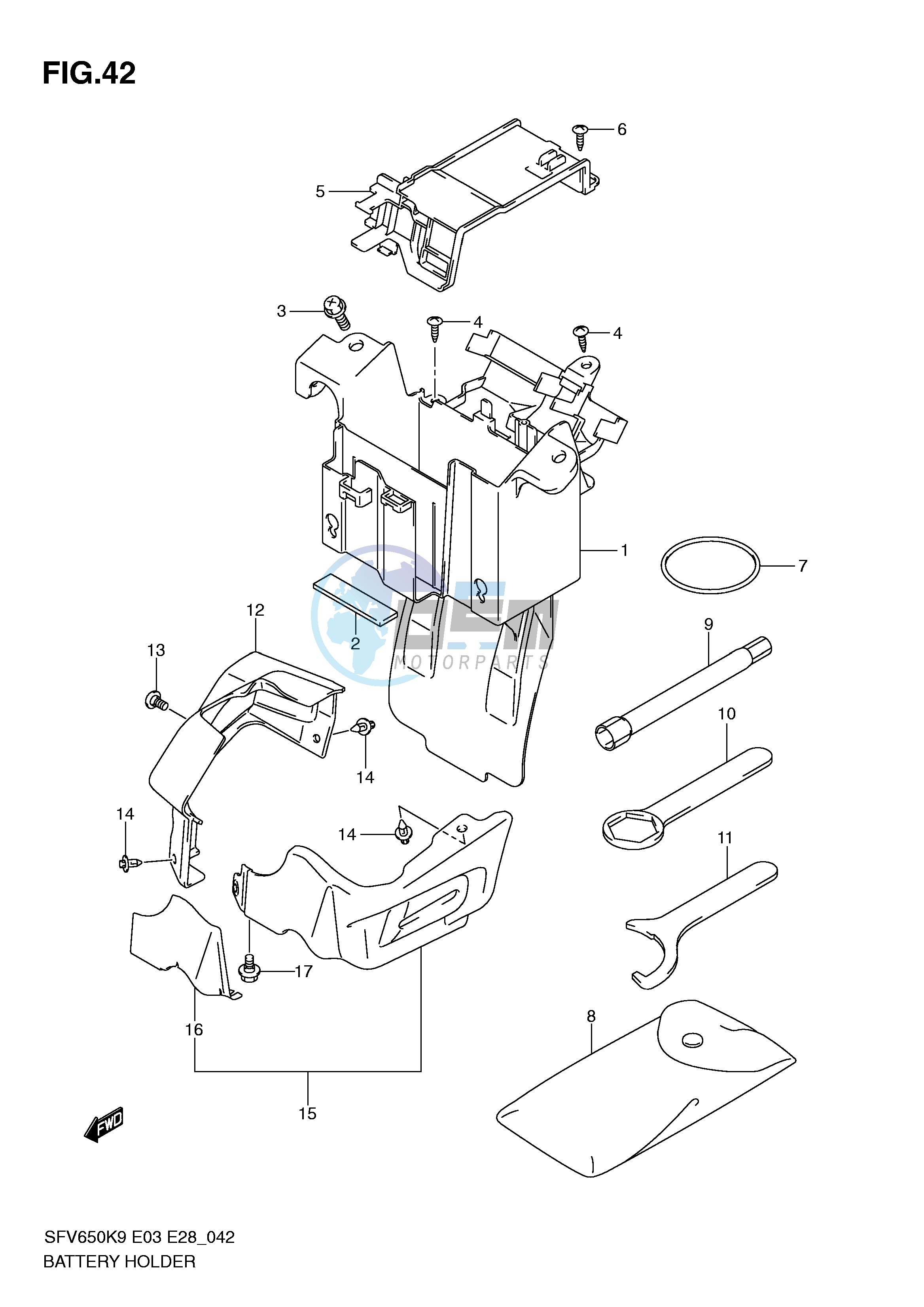 BATTERY HOLDER