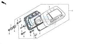 TRX350FE FOURTRAX 350 4X4ES drawing METER