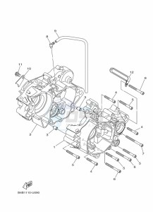 YZ85LW (B0G1) drawing CRANKCASE