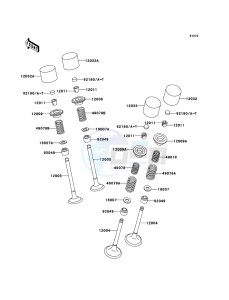 ZZR600 ZX600-E13H GB XX (EU ME A(FRICA) drawing Valve(s)