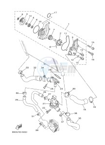 MTN850-A MTN-850-A MT-09 ABS (BS27) drawing WATER PUMP