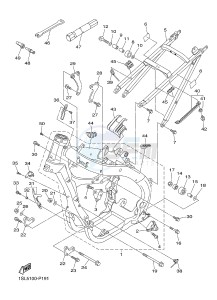 YZ450F (1SL5 1SL6 1SL7 1SL8) drawing FRAME