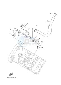 MT09 900 (1RC9) drawing AIR INDUCTION SYSTEM