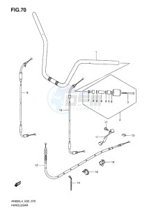 AN650Z ABS BURGMAN EXECUTIVE EU drawing HANDLEBAR