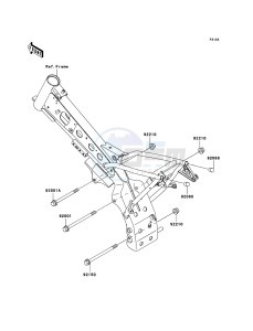 KLX110 KLX110-A4 EU drawing Engine Mount