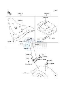 VN1700_CLASSIC_ABS VN1700FDF GB XX (EU ME A(FRICA) drawing Seat