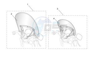 Mojito 50 Custom eng. Piaggio drawing Acc. - windshields