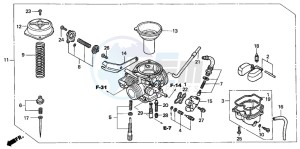 CBR125RW drawing CARBURETOR