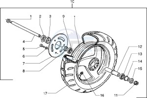 NRG 50 drawing Front wheel