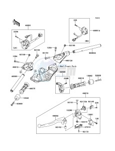 Z1000SX ABS ZX1000HDF FR GB XX (EU ME A(FRICA) drawing Handlebar