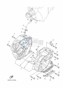 YBR125E YBR 125E (BN9M) drawing CRANKCASE