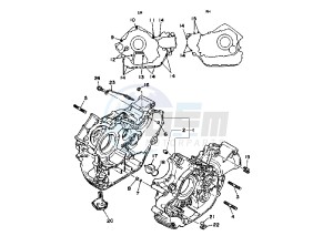 XV VIRAGO 1100 drawing CRANKCASE