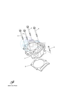 YFM700FWA YFM700DE GRIZZLY 700 (2ES2 2ES3) drawing CYLINDER