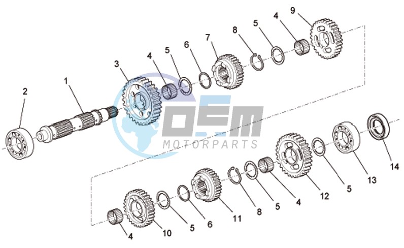 Driven shaft