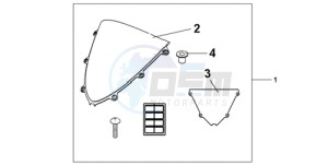 CBR1000RAA Europe Direct - (ED / ABS HRC) drawing WINDSCREEN