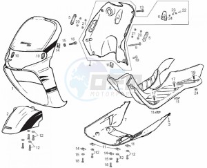 ATLANTIS BULLET - 50 cc VTHAL1AE2 Euro 2 2T AC CAN drawing Front body (Positions)