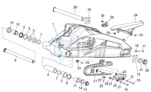 SHIVER 900 E4 ABS (EMEA, LATAM) drawing Swing arm