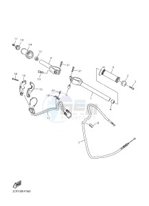 YZF-R1M 998 R3 (2KSC 2KSD) drawing STEERING HANDLE & CABLE