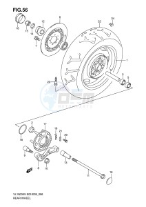 VL1500 (E3-E28) drawing REAR WHEEL