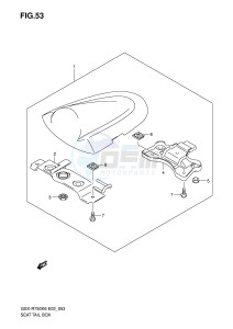 GSX-R750 (E2) drawing SEAT TAIL BOX