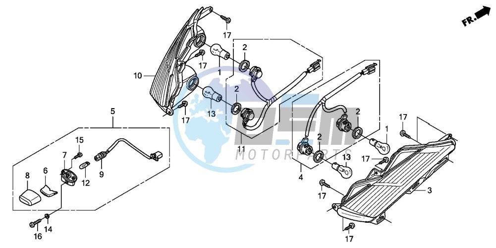 REAR COMBINATION LIGHT (FES1253-5)(FES1503-5)