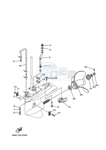 F80BETX drawing LOWER-CASING-x-DRIVE-2