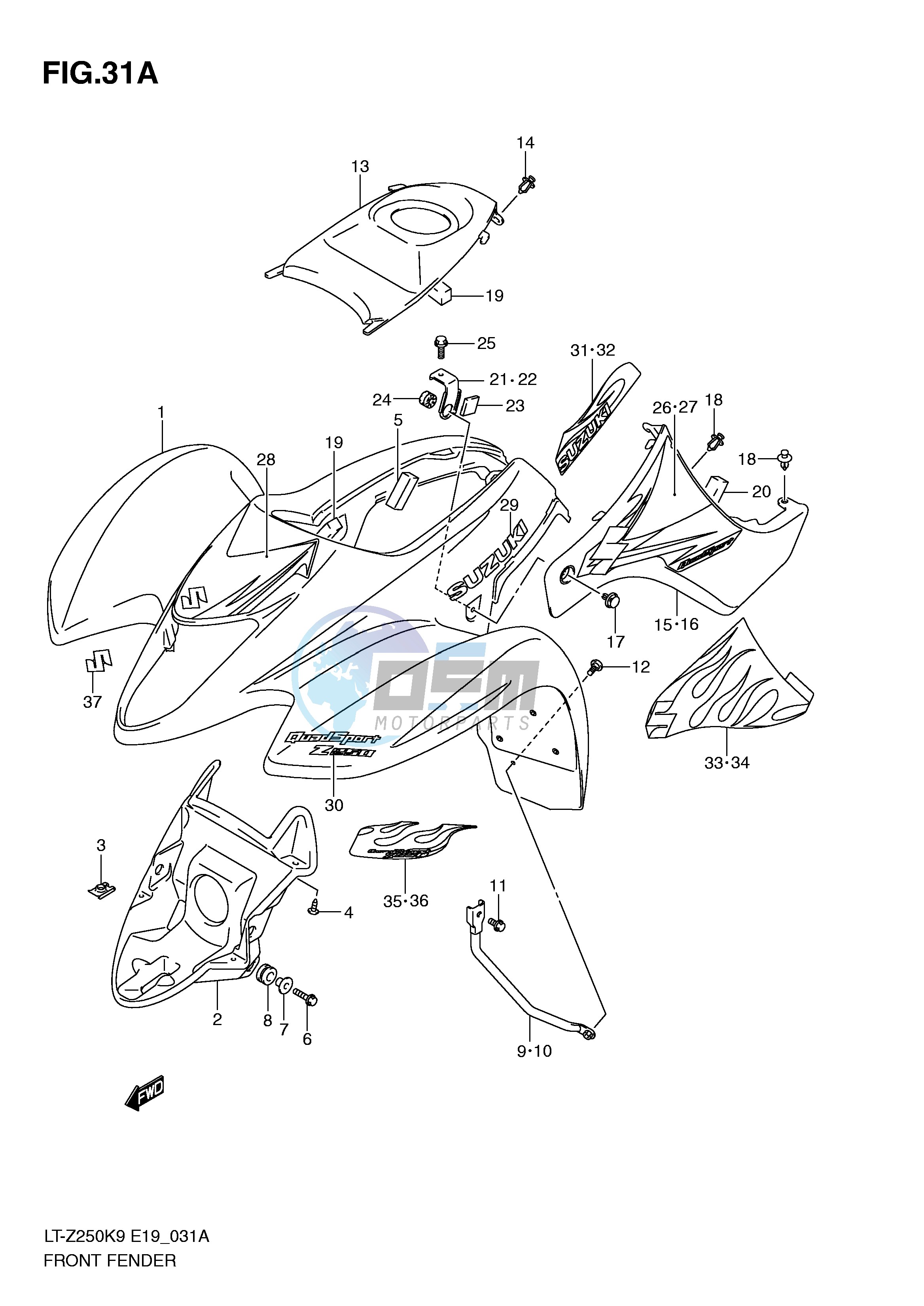 FRONT FENDER (MODEL L0)