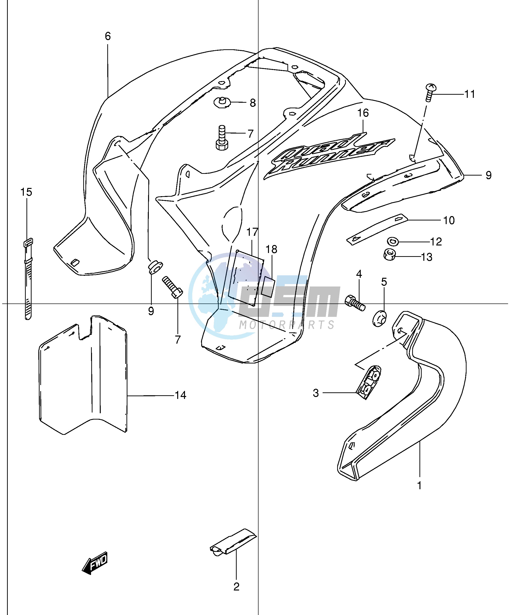 REAR FENDER (MODEL K1 K2)