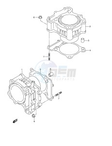 DL650 (E2) V-Strom drawing CYLINDER