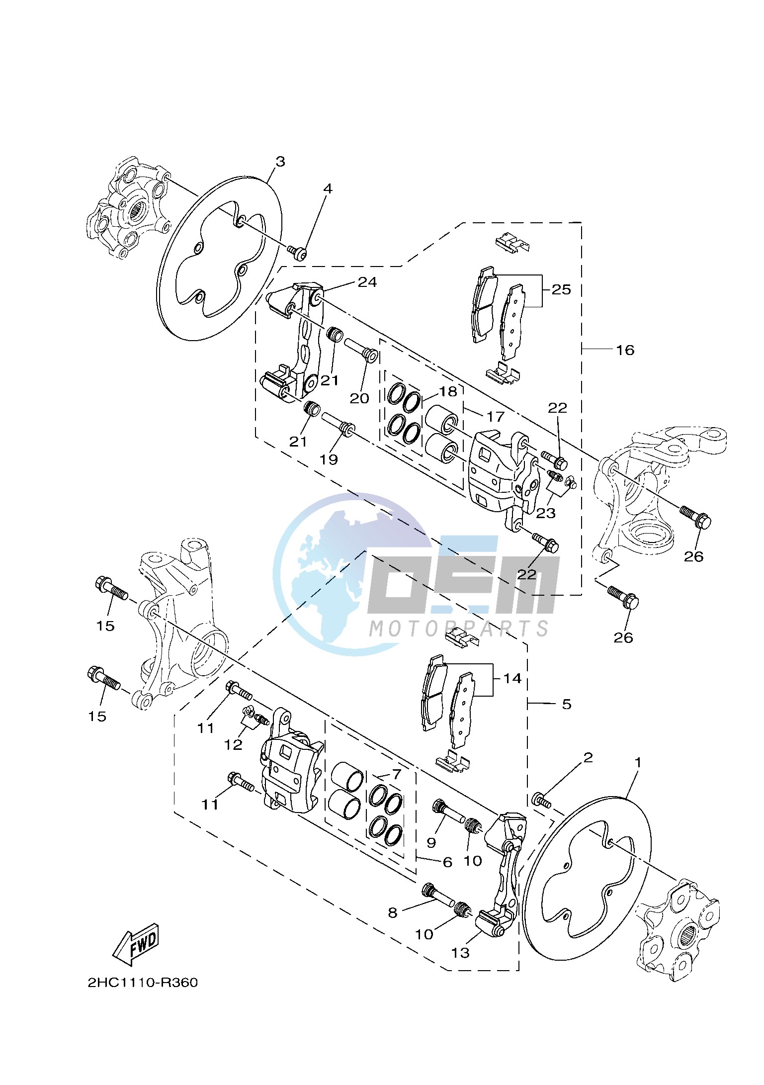 FRONT BRAKE CALIPER