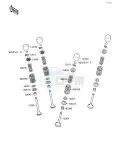 ZX 750 H [NINJA ZX-7] (H1) [NINJA ZX-7] drawing VALVE-- S- -