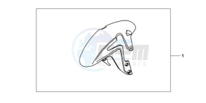 CBR600RA9 France - (F / ABS CMF) drawing KIT FR FENDER