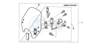 VF750C2 drawing WIND SHIELD